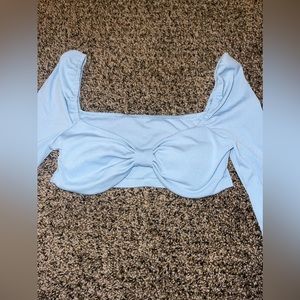 LONG SLEEVE CROP TOP